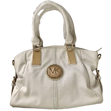 white bags michael kors|michael kors white floral bag.